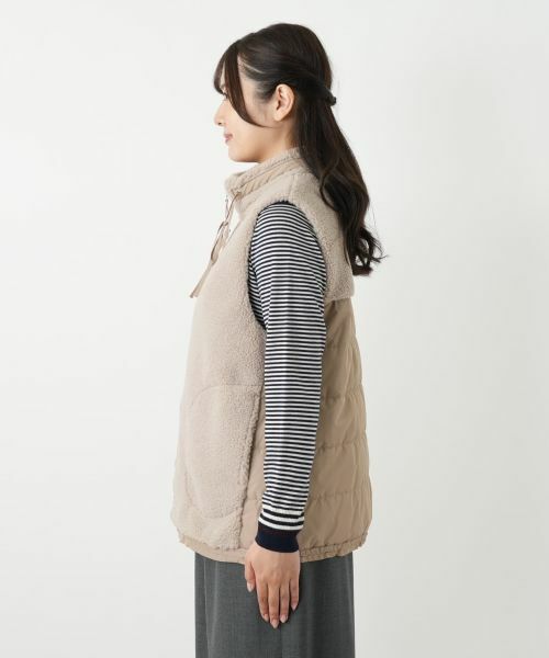 Leilian / レリアン テーラードジャケット | ボア切替中わたベスト【MUSE BY ROCHAS Premiere】 | 詳細5