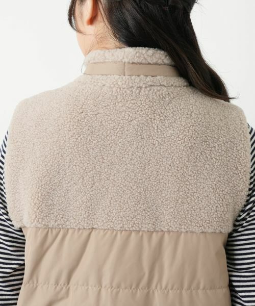 Leilian / レリアン テーラードジャケット | ボア切替中わたベスト【MUSE BY ROCHAS Premiere】 | 詳細8