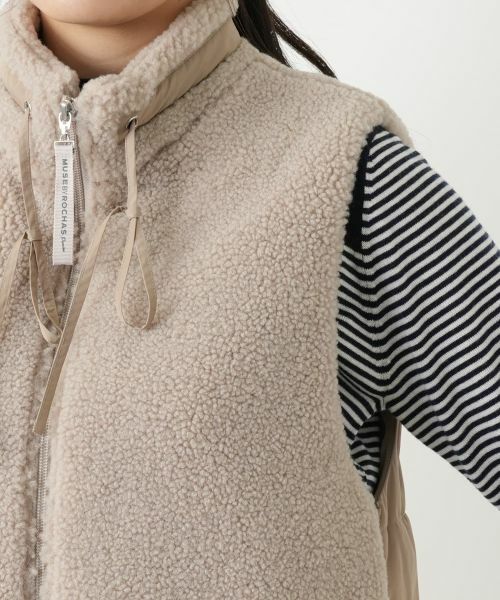 Leilian / レリアン テーラードジャケット | ボア切替中わたベスト【MUSE BY ROCHAS Premiere】 | 詳細9