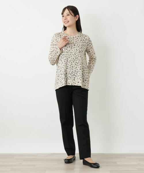 Leilian / レリアン カットソー | レオパード柄クルーネックカットソー【MUSE BY ROCHAS Premiere】 | 詳細1