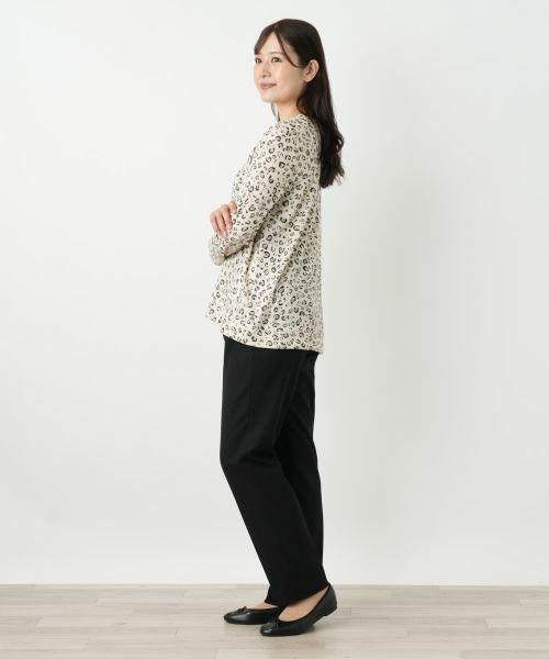 Leilian / レリアン カットソー | レオパード柄クルーネックカットソー【MUSE BY ROCHAS Premiere】 | 詳細2