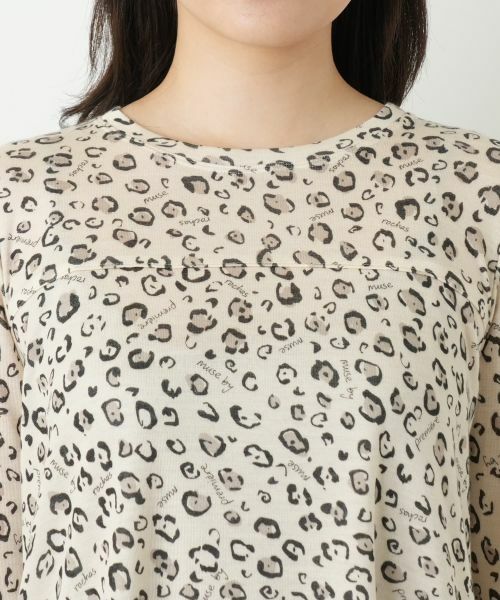 Leilian / レリアン カットソー | レオパード柄クルーネックカットソー【MUSE BY ROCHAS Premiere】 | 詳細7