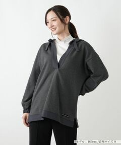 Leilian / レリアン スウェット | Vネックプルオーバー【MUSE BY ROCHAS Premiere】