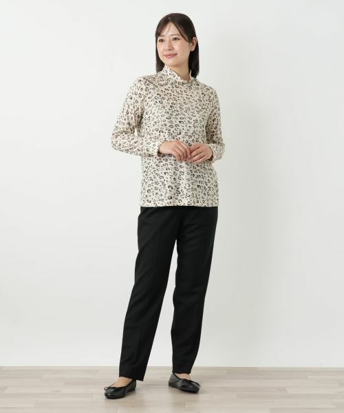 Leilian / レリアン カットソー | レオパード柄ハイネックカットソー【MUSE BY ROCHAS Premiere】 | 詳細1