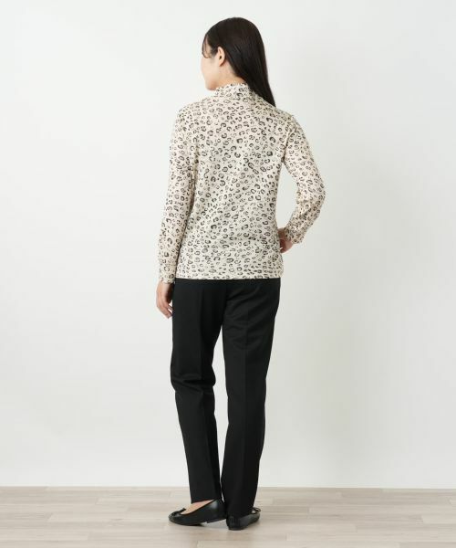 Leilian / レリアン カットソー | レオパード柄ハイネックカットソー【MUSE BY ROCHAS Premiere】 | 詳細3