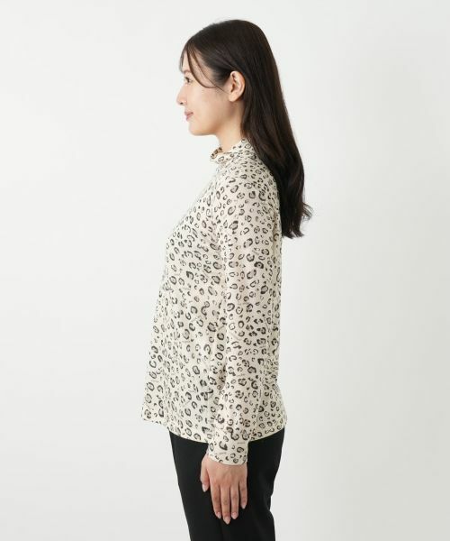 Leilian / レリアン カットソー | レオパード柄ハイネックカットソー【MUSE BY ROCHAS Premiere】 | 詳細5