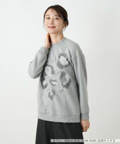 Leilian / レリアン スウェット | レオパード柄プルオーバー【MUSE BY ROCHAS Premiere】