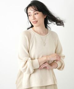 Leilian / レリアン ニット・セーター | 異素材切替ニットプルオーバー