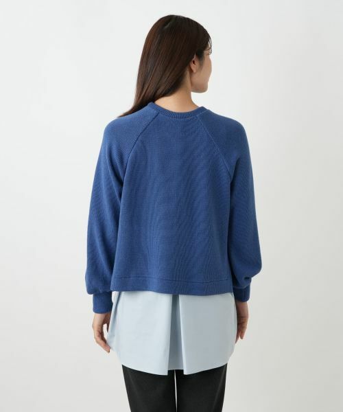 Leilian / レリアン ニット・セーター | 異素材切替ニットプルオーバー | 詳細17
