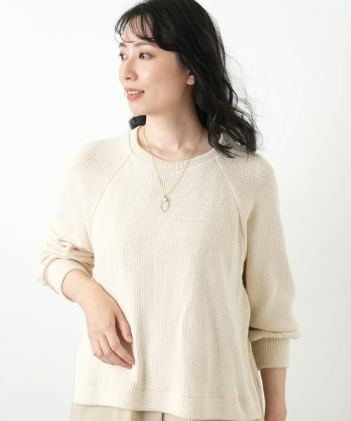 Leilian / レリアン ニット・セーター | 異素材切替ニットプルオーバー | 詳細2