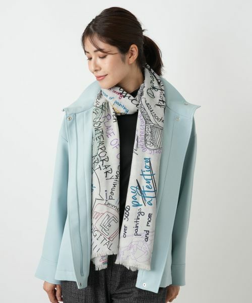 Leilian / レリアン マフラー・ショール・スヌード・ストール | プリントストール | 詳細3