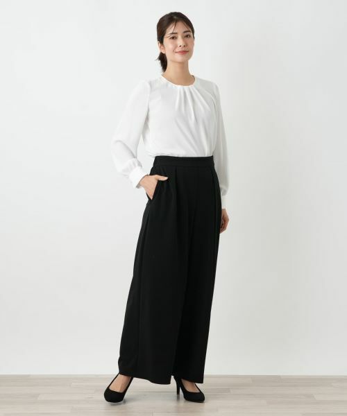 Leilian / レリアン その他パンツ | ストレッチワイドパンツ | 詳細1