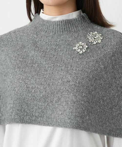 Leilian / レリアン マフラー・ショール・スヌード・ストール | ラインストーンニットケープ | 詳細12