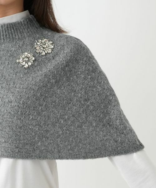 Leilian / レリアン マフラー・ショール・スヌード・ストール | ラインストーンニットケープ | 詳細14