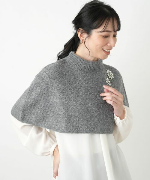 Leilian / レリアン マフラー・ショール・スヌード・ストール | ラインストーンニットケープ | 詳細2