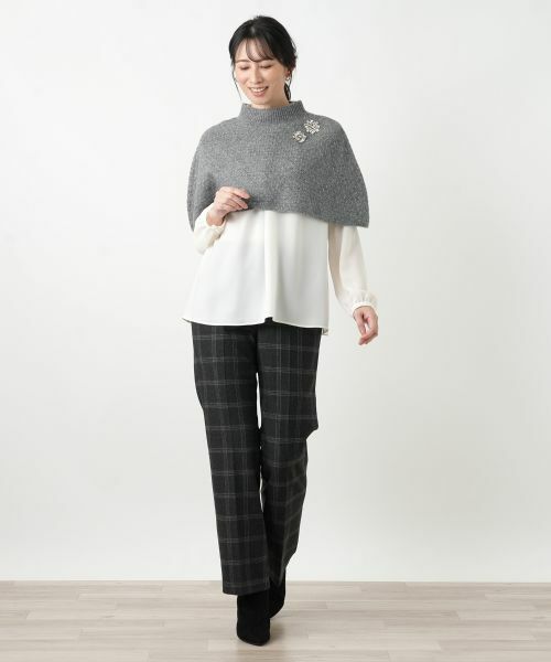 Leilian / レリアン マフラー・ショール・スヌード・ストール | ラインストーンニットケープ | 詳細3