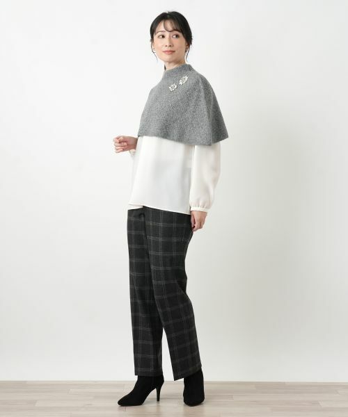 Leilian / レリアン マフラー・ショール・スヌード・ストール | ラインストーンニットケープ | 詳細4