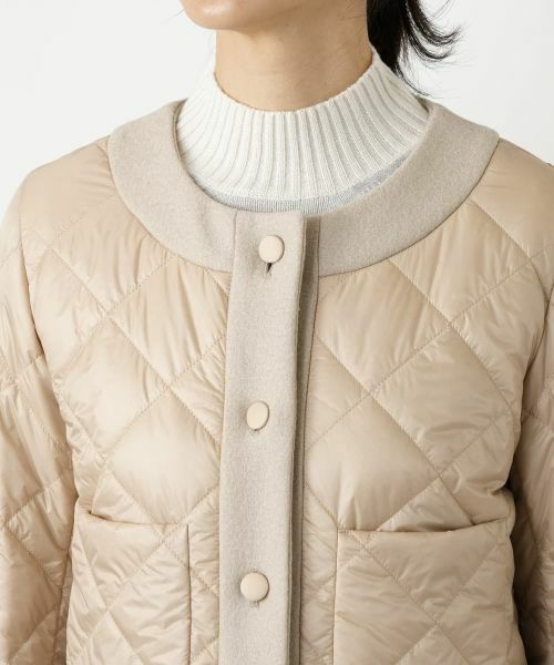 Leilian / レリアン テーラードジャケット | 中わた異素材切替キルティングジャケット【CINZIA ROCCA】 | 詳細10