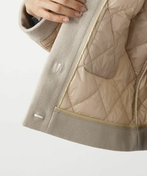 Leilian / レリアン テーラードジャケット | 中わた異素材切替キルティングジャケット【CINZIA ROCCA】 | 詳細15