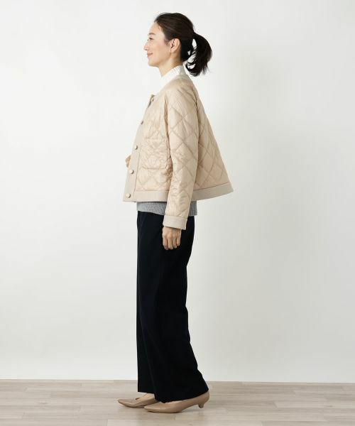 Leilian / レリアン テーラードジャケット | 中わた異素材切替キルティングジャケット【CINZIA ROCCA】 | 詳細5