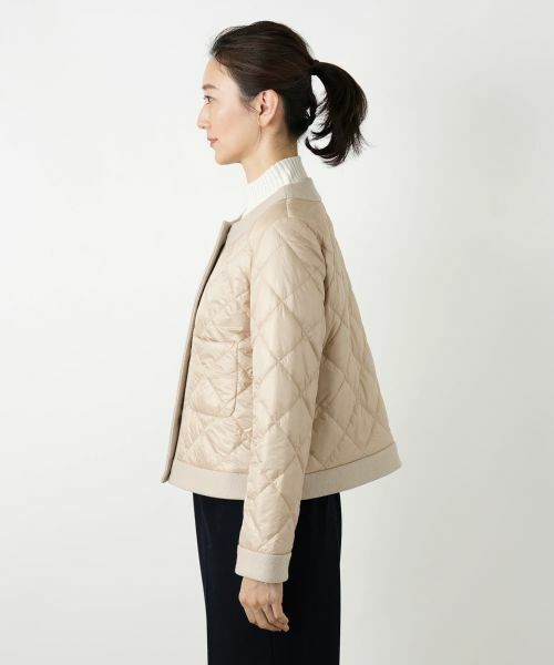 Leilian / レリアン テーラードジャケット | 中わた異素材切替キルティングジャケット【CINZIA ROCCA】 | 詳細8