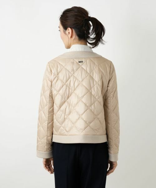 Leilian / レリアン テーラードジャケット | 中わた異素材切替キルティングジャケット【CINZIA ROCCA】 | 詳細9