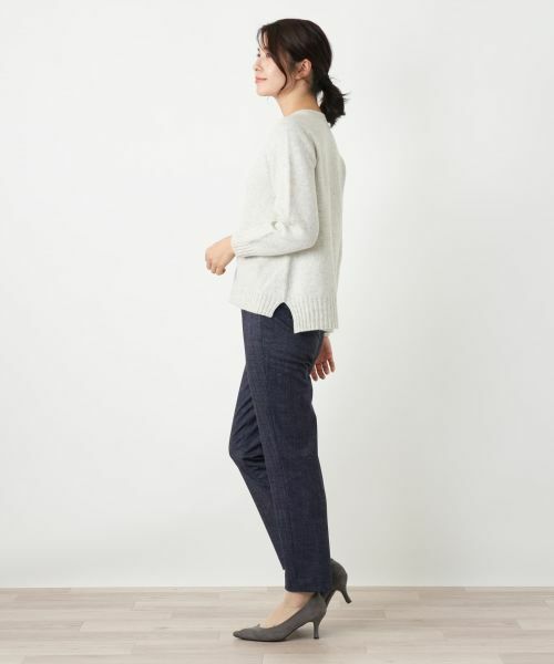 Leilian / レリアン その他パンツ | 【あったか素材】デニム風スリムパンツ | 詳細9