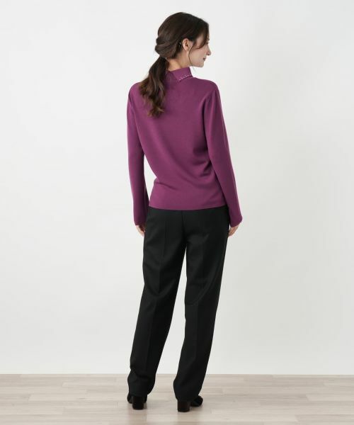 Leilian / レリアン ニット・セーター | ラインストーンハイネックカットソー | 詳細6