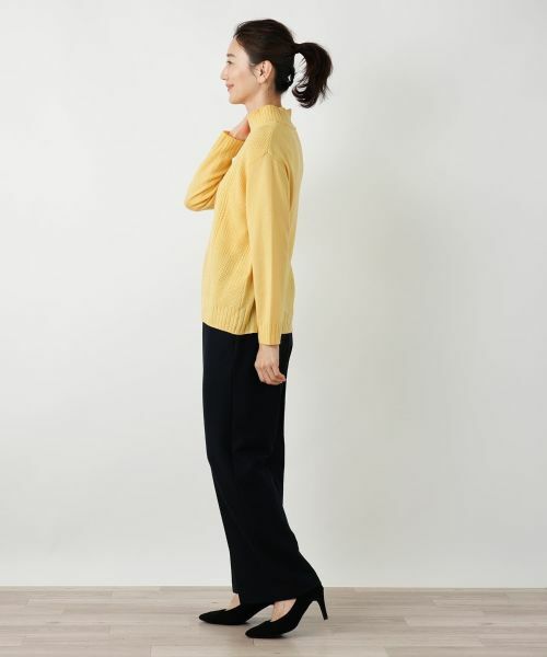 Leilian / レリアン ニット・セーター | カシミヤケーブル編みハイネックニット | 詳細11