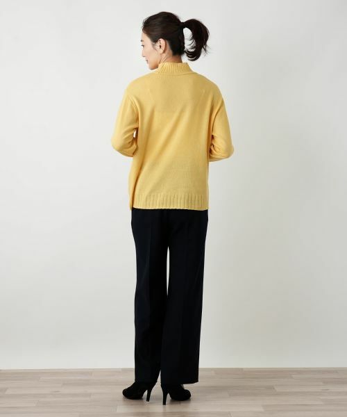 Leilian / レリアン ニット・セーター | カシミヤケーブル編みハイネックニット | 詳細12