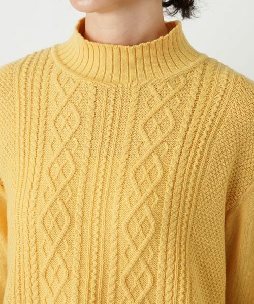 Leilian / レリアン ニット・セーター | カシミヤケーブル編みハイネックニット | 詳細16