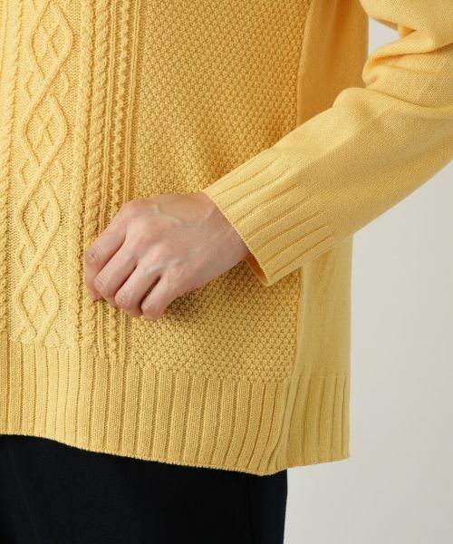 Leilian / レリアン ニット・セーター | カシミヤケーブル編みハイネックニット | 詳細18