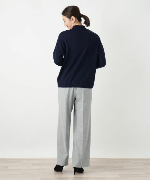 Leilian / レリアン ニット・セーター | カシミヤケーブル編みハイネックニット | 詳細3