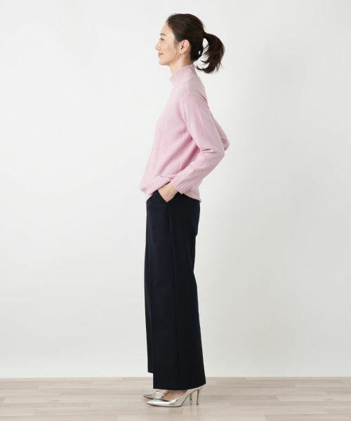 Leilian / レリアン ニット・セーター | カシミヤケーブル編みハイネックニット | 詳細8