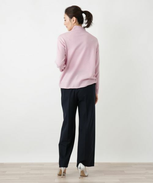Leilian / レリアン ニット・セーター | カシミヤケーブル編みハイネックニット | 詳細9