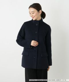 Leilian / レリアン その他アウター | カシミヤスタンドカラーショートコート