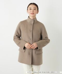 Leilian / レリアン その他アウター | カシミヤスタンドカラーショートコート