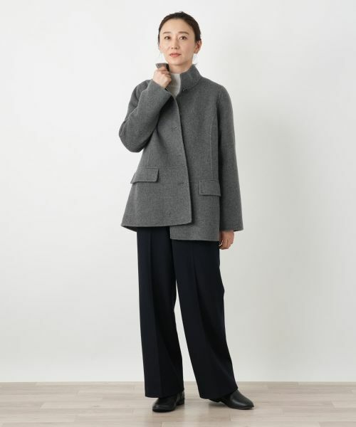 Leilian / レリアン その他アウター | カシミヤスタンドカラーショートコート | 詳細4
