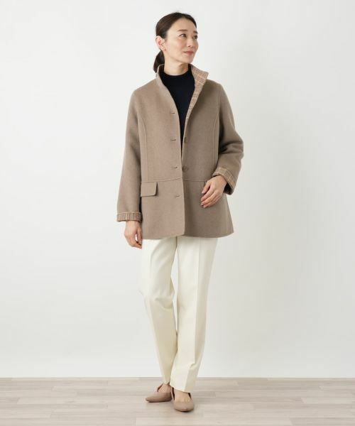 Leilian / レリアン その他アウター | カシミヤスタンドカラーショートコート | 詳細7