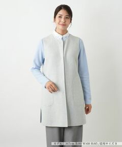 Leilian / レリアン テーラードジャケット | リバーシブル配色ジレ【25年10月カタログ】