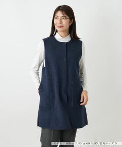 Leilian / レリアン テーラードジャケット | リバーシブル配色ジレ【25年10月カタログ】