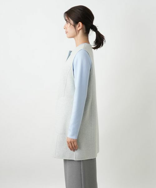 Leilian / レリアン テーラードジャケット | リバーシブル配色ジレ【25年10月カタログ】 | 詳細2