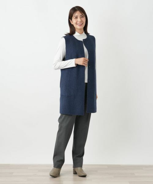 Leilian / レリアン テーラードジャケット | リバーシブル配色ジレ【25年10月カタログ】 | 詳細22