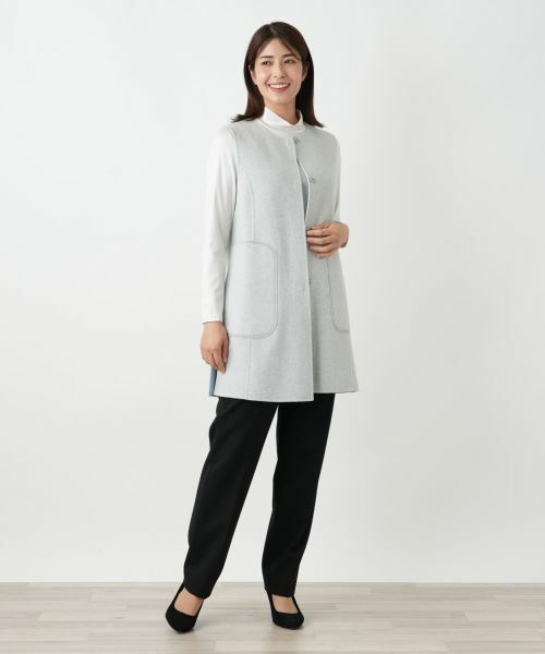 Leilian / レリアン テーラードジャケット | リバーシブル配色ジレ【25年10月カタログ】 | 詳細28