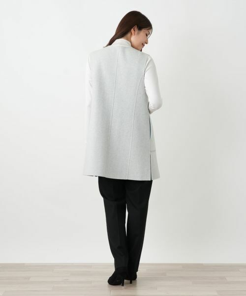 Leilian / レリアン テーラードジャケット | リバーシブル配色ジレ【25年10月カタログ】 | 詳細30