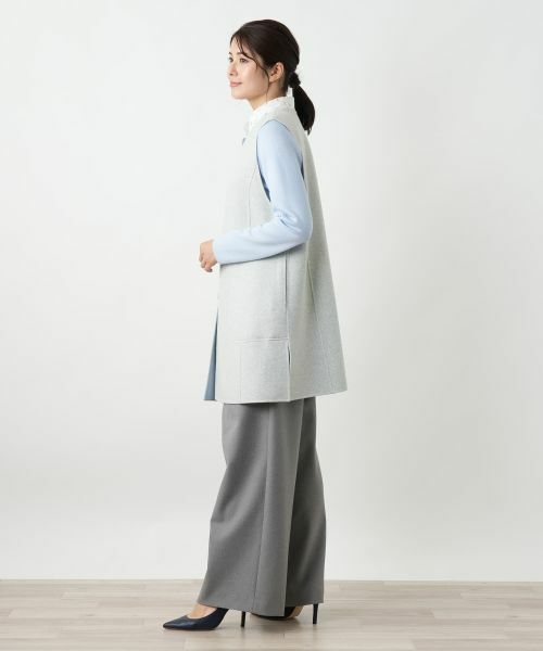 Leilian / レリアン テーラードジャケット | リバーシブル配色ジレ【25年10月カタログ】 | 詳細5