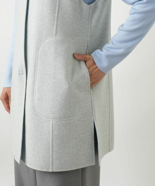 Leilian / レリアン テーラードジャケット | リバーシブル配色ジレ【25年10月カタログ】 | 詳細8