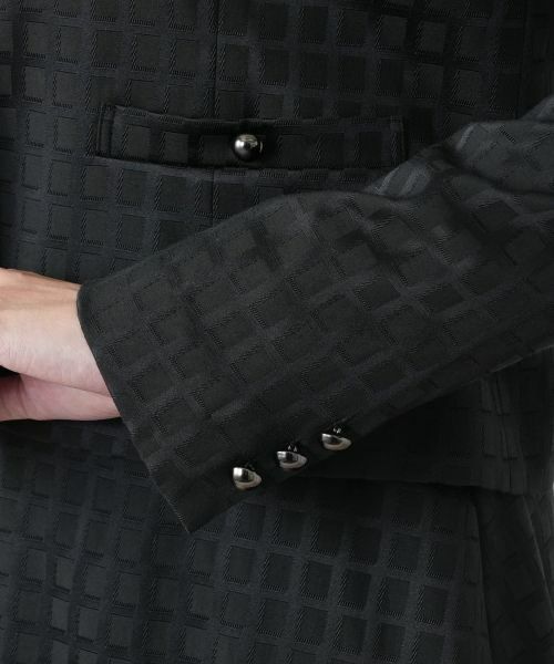 Leilian / レリアン セットアップ | 格子柄ノーカラースーツ | 詳細11