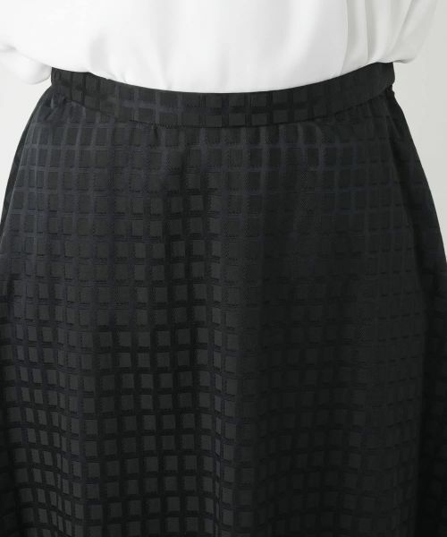 Leilian / レリアン セットアップ | 格子柄ノーカラースーツ | 詳細18