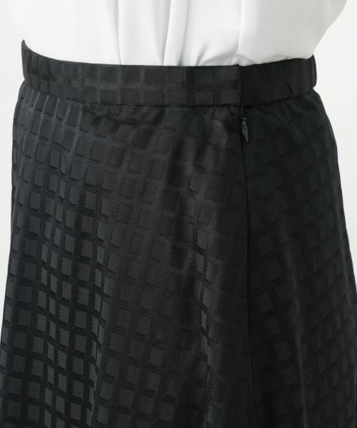 Leilian / レリアン セットアップ | 格子柄ノーカラースーツ | 詳細19